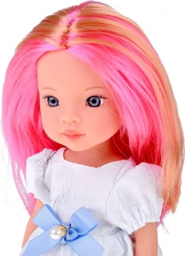 Eleganten outfit z modro pentljo