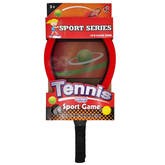 Velike tenis in badminton loparji za otroke Woopie z žogico in košarico
