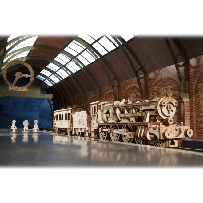 Ugears 3D lesena mehanska sestavljanka Harry Potter Bradavičarka ekspres