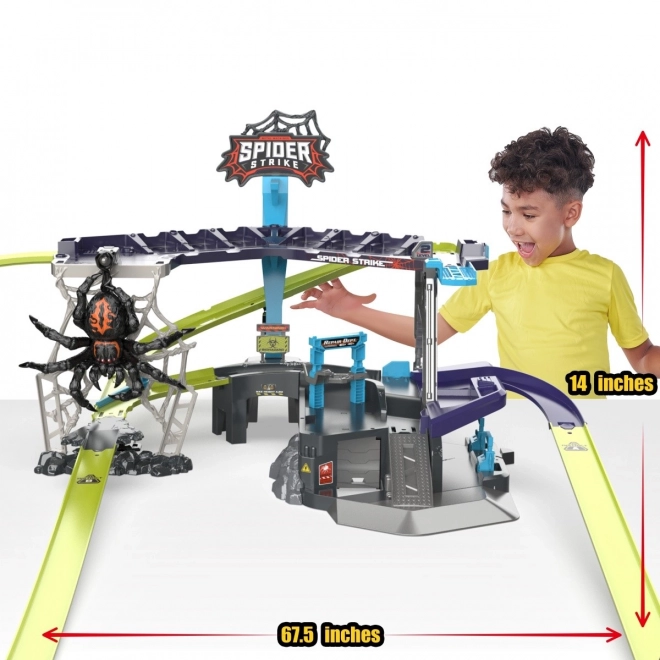 Steza za avtomobile ZURU Metal Machines: Napad Pajka