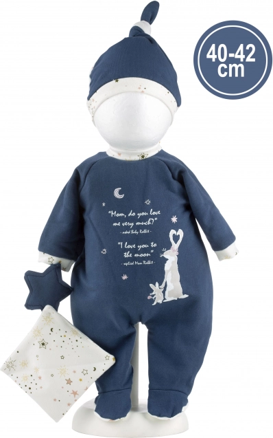 Oblačilo za lutko dojenčka NEW BORN 40–42 cm z dodatki