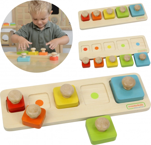 Montessori vzorčna velikost in barva Masterkidz