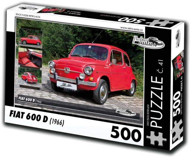 Sestavljanka Retro Avtomobili Fiat 600 D (1966) 500 kosov