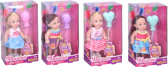 punčka z balončkom 11 cm