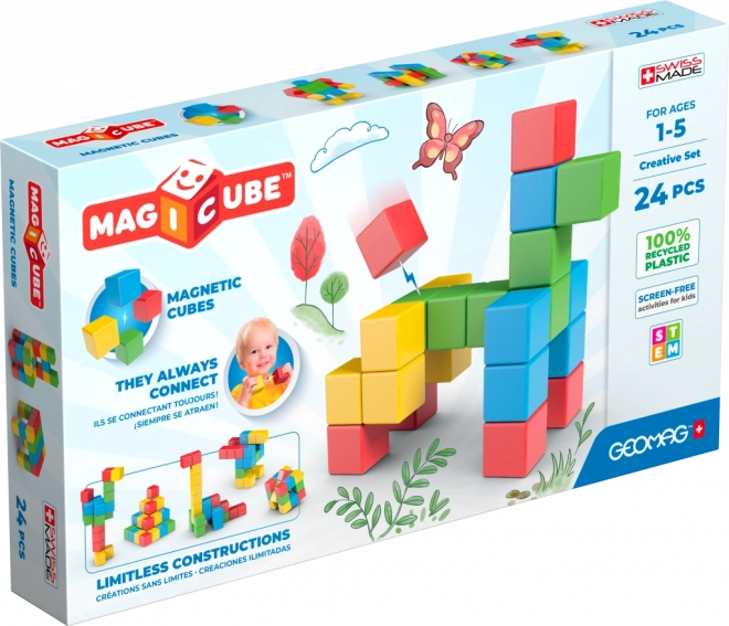 Geomag Magicube Creative – magnetna sestavljanka, 24 delov