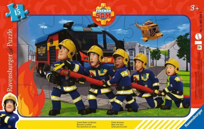 Ravensburger sestavljanka Gasilsko vozilo Sam 15 kosov