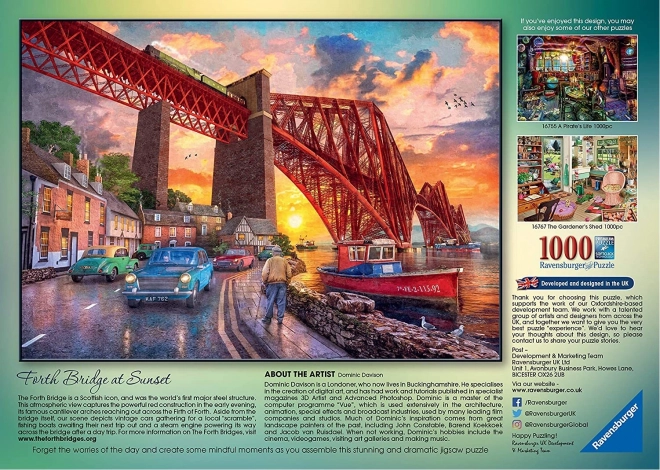 Puzzle 1000 kosov Most ob sončnem vzhodu