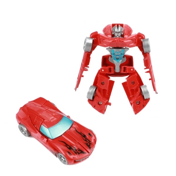 Transformersko vozilo/robot iz plastike 10 cm z barvno mešanico v plastični škatlici 5x10,5cm