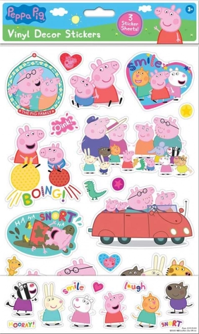 Nalepke na steno pujsek Peppa