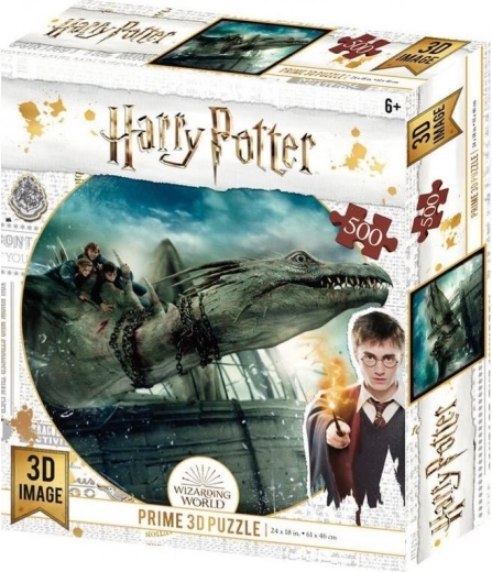 3D sestavljanka Harry Potter: Pobeg iz Gringotts banke XL 300 kosov