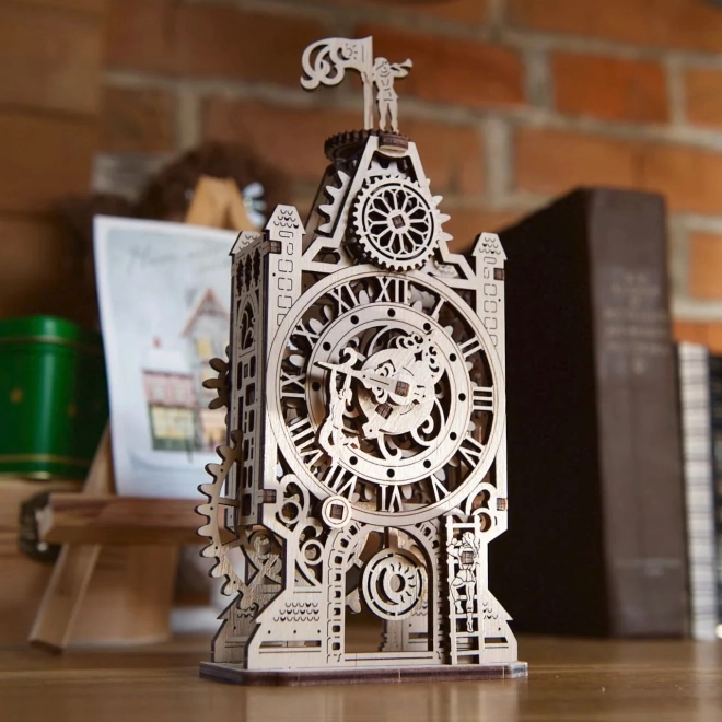 Ugears 3D lesene mehanske sestavljanke Ura stolp