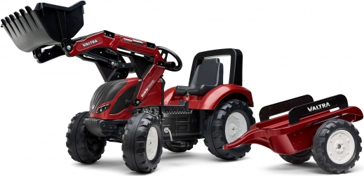 Otroški poganjalni traktor VALTRA s sprednjo žlico in snemljivo prikolico od 3 let