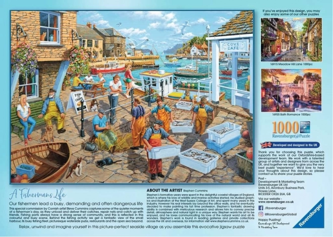 Ravensburger puzzle Ribiško življenje 1000 kosov