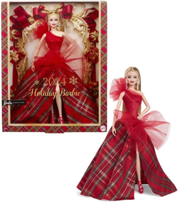 Praznična Barbie Punčka 2024 Blondinka
