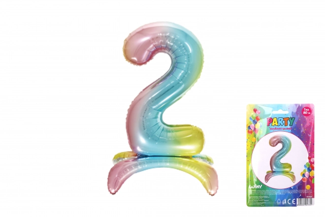 Mavrični napihljivi balon - številka 2