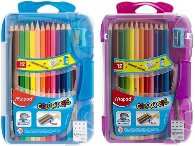 MAPED Barvni svinčniki tristrani Color'Peps Smart Box 12 kos