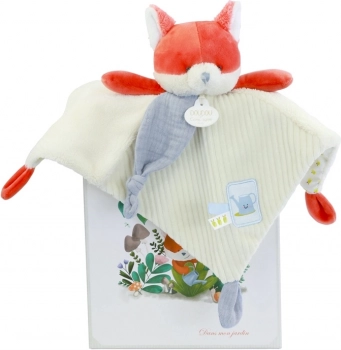 Doudou darilni komplet plišasta ninica lisica Rožmarin 27 cm