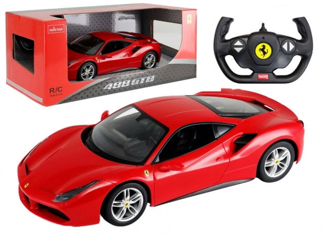 Daljinsko vodeni Ferrari 488 GTB rdeč