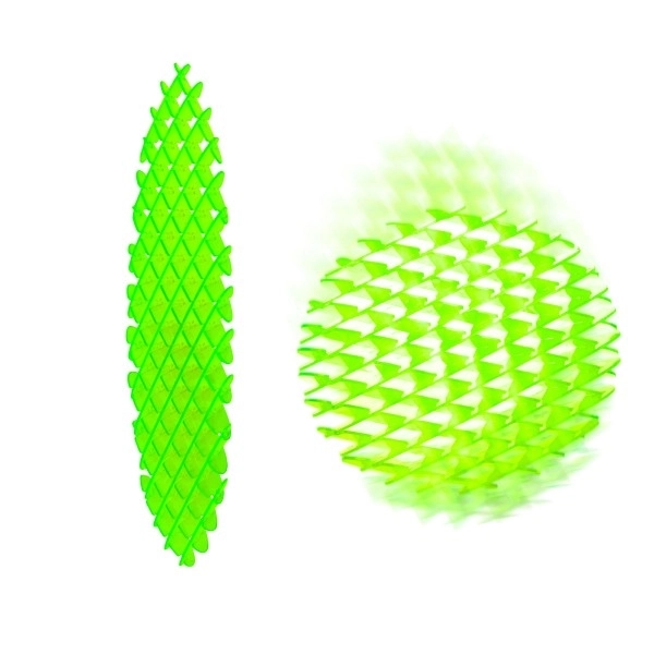 Fidget črv spreminjajoče oblike antistresna plastika 13cm 6 barv na kartici