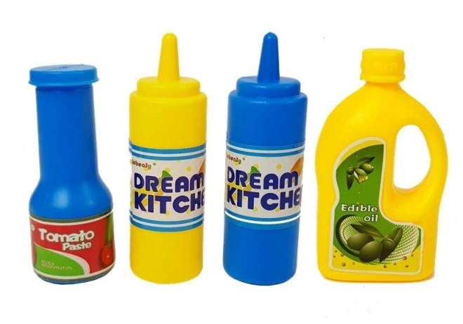 Set plastičnega posodja Little Cook Lončki