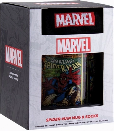 Darilni set SPIDER-MAN skodelica in nogavice