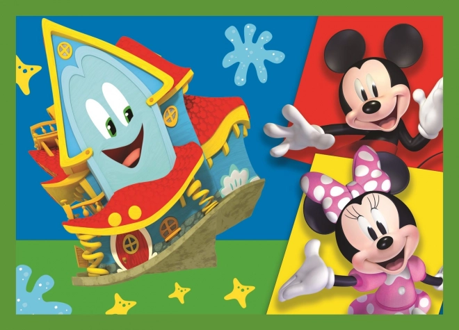Sestavljanka 4v1 Mickey med prijatelji