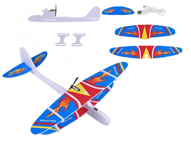 Polistirenov avion z USB motorjem