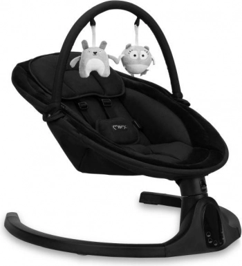 Električni gugalnik MoMi Kenani Onyx z Bluetoothom in LCD-zaslonom