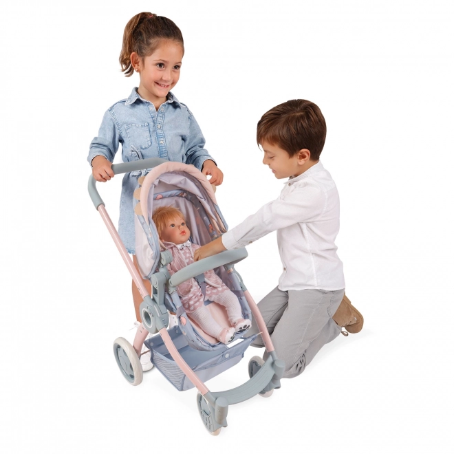 DeCuevas 80580 Zložljiv voziček za punčke 3 v 1 z nahrbtnikom COCO 2024 - 70 cm