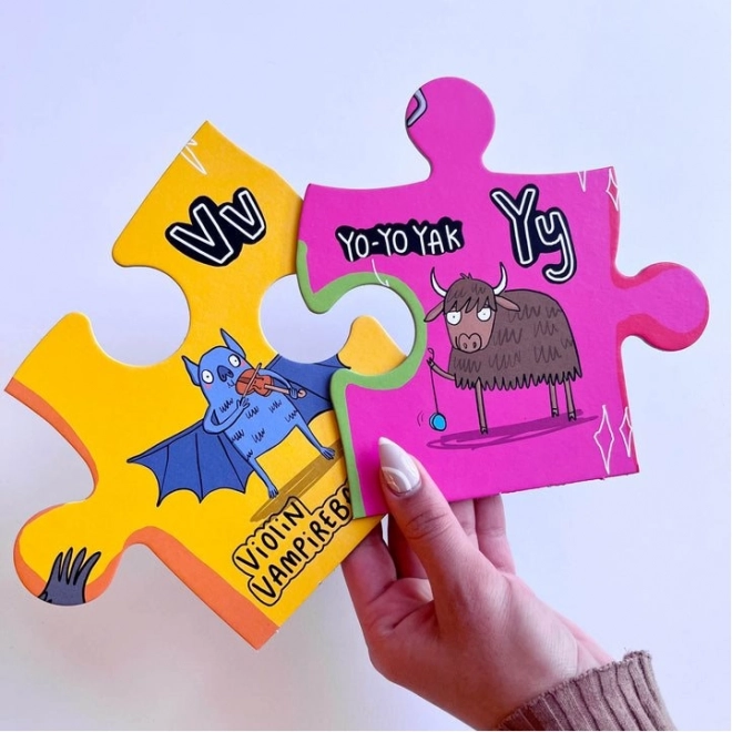 Gibsons velika talna sestavljanka netradicionalna abeceda za otroke