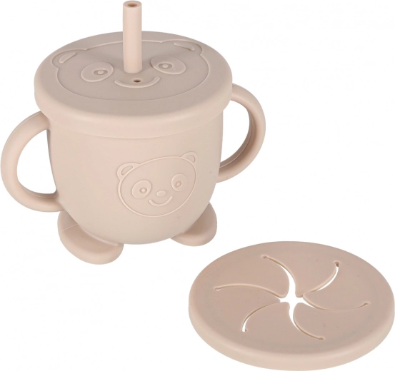 Lonček 2v1: s slamico in za prigrizke