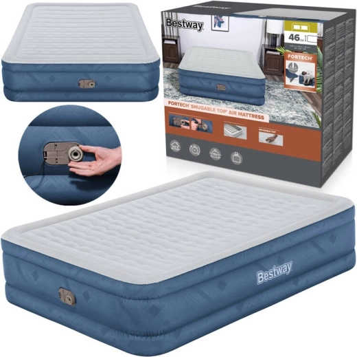 Bestway napihljiva zakonska postelja z vgrajeno črpalko 203 × 152 × 46 cm