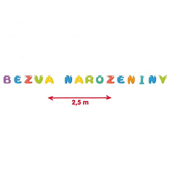 Papirnata girlanda Bezva Rojstni dan