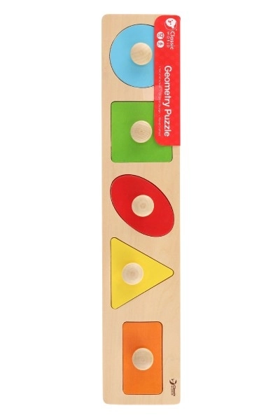 Lesena vstavljanka geometrijske oblike - 5 delov