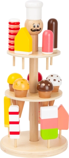 Lesena sladoledna stojnica SMALL FOOT Luigi Gelato