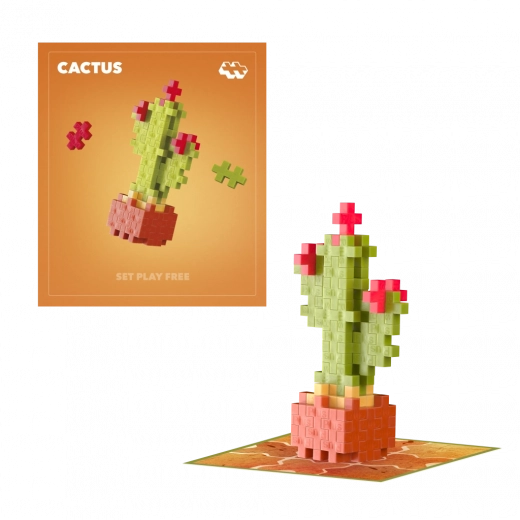 Plus-Plus rožice kaktus – kreativni set za sestavljanje