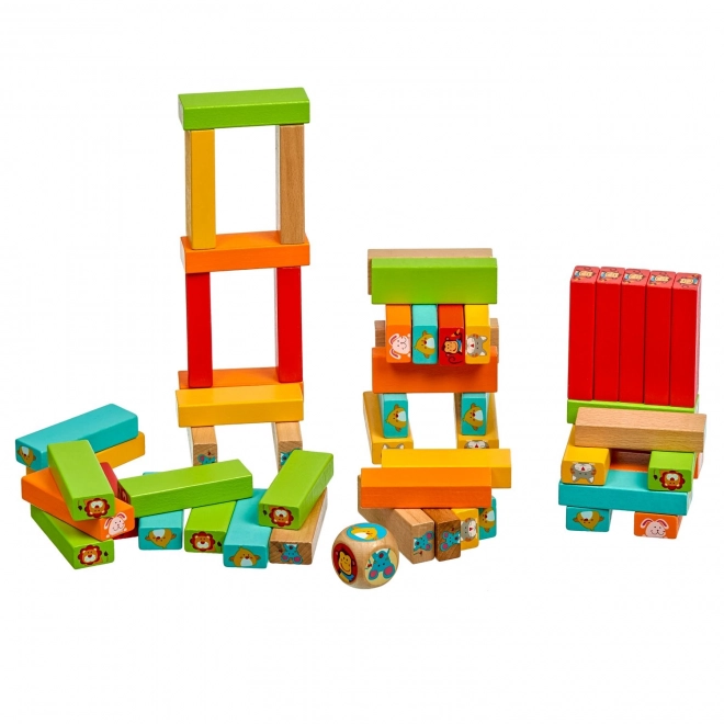 Lucy & Leo „Ugani, kdo“ - otroška lesena igra Jenga