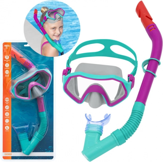 Bestway Hydro Swim maska in dihalka za otroke – Turkizna