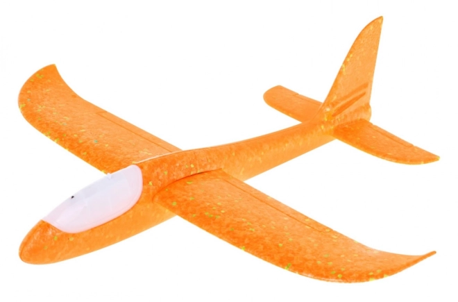 Polistirenski model letala + gibljiv stabilizator + luči – Oranžna