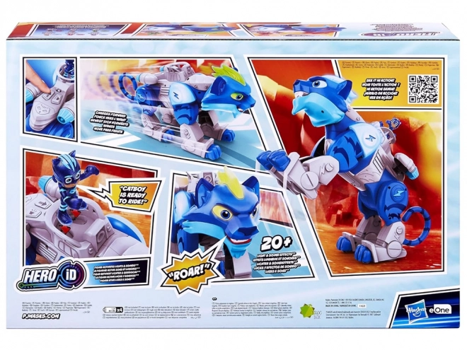 PJMasks Rjoveča pogumna mačka s figurico