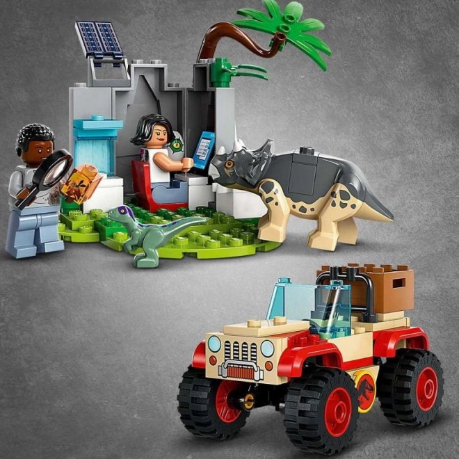 LEGO® Jurski svet 76963 Reševalno središče za dinozavrske mladiče