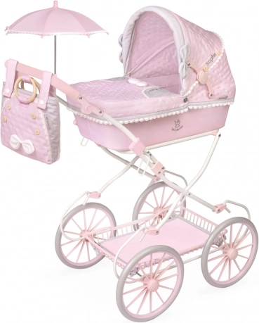 Zložljiv voziček za punčke s torbo in dodatki Sophie 81 cm