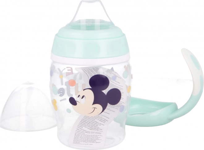 STOR Lonček z ročaji in silikonskim ustnikom 270ml Mickey Mouse