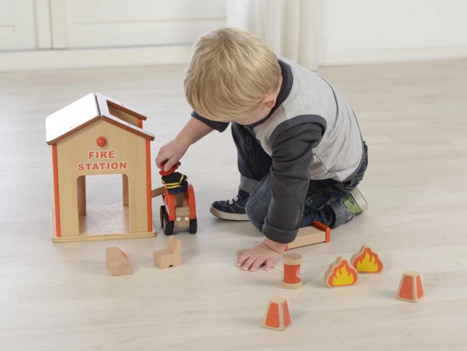 Lesena mini gasilska postaja Masterkidz