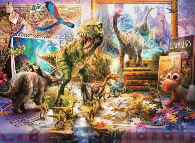 Sestavljanka RAVENSBURGER Dinosavri oživijo XXL 100 kosov
