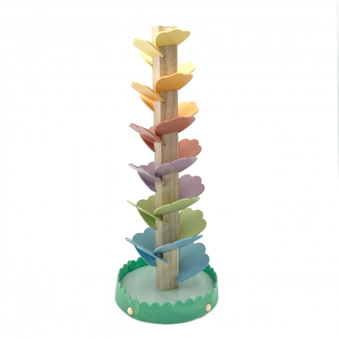 Leseni spiralni stolp Tooky Toy za otroke