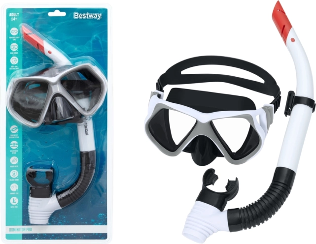 Set za snorkljanje BESTWAY – maska in snorkelj – Bela