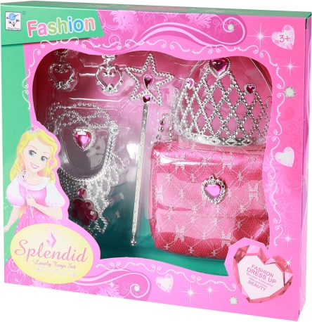 Princeskin komplet s torbico – roza