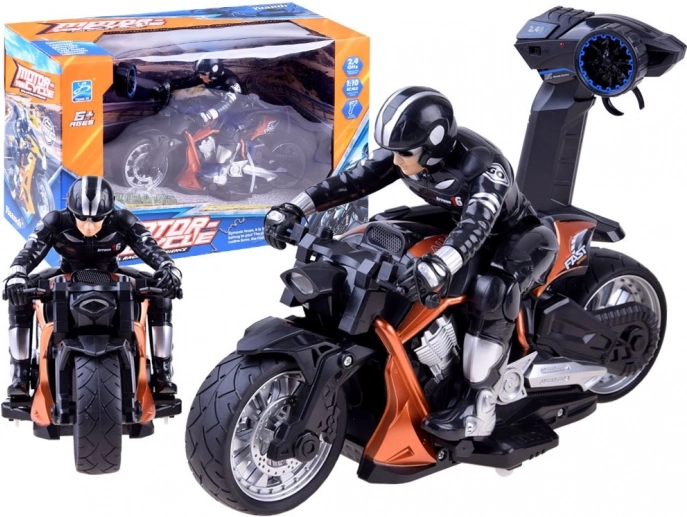 RC športni motor s voznikom 2,4 GHz – Oranžna