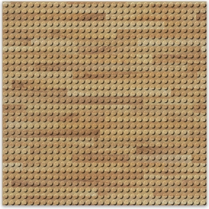 Dizajnerska podlaga za gradnjo – les 25,5 x 25,5 cm